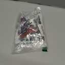 RGOAANC 10PCS Universal Car Carbon Fiber Black Shark Fin Diffuser Set, ABS Material, Upper Position, Reduces Wind Resistance and Noise