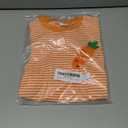 Baby Boy Girl Easter Outfit Sweatshirt Romper Striped Carrot/Bunny Long Sleeve Bubble Romper Waffle Knit Bodysuit (12-18 Months, Orange)