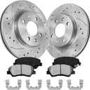 Front Rotors Compatible with Accent [ 2012-2017 ] Brake Rotor Kit