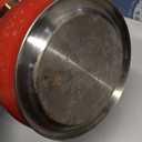 SUSTEAS Stove Top Whistling Tea Kettle - Food Grade Stainless Steel Teakettle Teapot with Cool Touch Ergonomic Handle, With 1 Silicone Pinch Mitt Included, 2.64 Quart(RED)