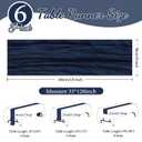 6 Pack Navy Blue Cheesecloth Table Runner 35x120 Inch Gauze Rustic Boho Table Runner 10FT Cheese Cloth for Wedding Decor Birthday Party Bridal Baby Shower Table Decoration