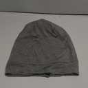 LULUSILK Mulberry Silk Lined Sleep Cap, No More Frizzy Tangled Hair, Stay On All Night Silk Hair Wrap for Sleeping with Adjustable Strap, Silk Bonnet for Women and Men, Dark Grey, Pack of 1