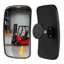Magnetic Forklift Mirror, Universal Forklift Side Mirror, High-Definition Convex Mirror, 360-Degree Adjustable Rotation, Wide-Angle HD View, Compatible with Multiple Forklift Models 2 PCS