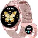 Smartwatch for Women Fitness Watch: 1.43" Amoled Touchscreen Smart Watch Answer/ Make Call with Heart Rate Blood Pressure Sleep Monitor 100+ Sports Modes Fitness Tracker IP67 Waterproof for Android iOS