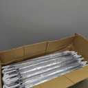 Reginary Pack Clear Wedding Umbrellas Bulk Transparent Auto Open Stick Windproof Waterproof Large Canopy Umbrella with White European J Hook Handle for Wedding Bride Groom Photography Golf 60 packs