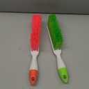 Soft Bristle Bed Sheets Sweeping Cleaning Brush with Long Hand, Counter Duster for Debris Hair Remover Desk Quilt Sofa Furniture, 2 Pack