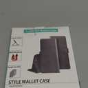 SUANPOT for Samsung Galaxy S21 FE Wallet case RFID Blocking Credit Card Holder, PU Leather Flip Folio Book Phone case Cover Women Men for Samsung S21 FE 5G case Wallet(Black)