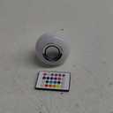 LED Light Bulb Bluetooth Speaker with Remote Control and APP, White+Color Changing - Works with E26 Base Fixture - Perfect Lamp for Home, Party, Bedroom, Indoor Floodlight Bulb