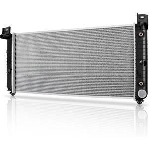 DWVO 34 Inch Core Radiator Compatible with Chevy Silverado Suburban Tahoe Cadillac Avalanche Escalade GMC Yukon Sierra Hummer H2 4.3L 4.8L 5.3L 6.0L 6.2L DWRD1004