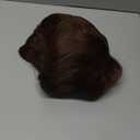 Miss U Hair Men Short Brown Wig with Mustache 70s 80s Costume Party Wig