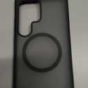 TORRAS Strong Magnetic & Seamless Stand for Samsung Galaxy S24 Ultra Case, Fit for MagSafe, Mil-Grade Drop Protection, Kickstand for Samsung Galaxy S24 Ultra Case, Translucent Back/Black Edge