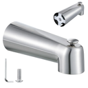 Enhon 7 Inch Slip on Tub Spout with Diverter, Compatible with Moen 3839/Moen 3853, Bathtub Diverter Spout Fits 1/2 Copper Water Tube(5/8 Diameter), 5/32 Hex Wrench(Brushed Nickel,Classic)