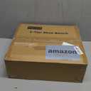 3-Tier Shoe Rack Bench - Entryway Organizer with Shoe Storage, Sturdy Shoe Shelf for Front Door, Small Space Saving Furniture, Black, 27.2" x 12.0" x 15.9"