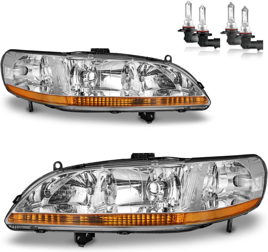 Headlights Assembly for 1998-2002 Honda Accord 2/4DR