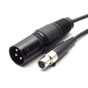 3 Pin XLR Male Plug to 3 Socket Female Mini XLR Pro Lapel Microphone Cable -TA3-XLR Cable（1.5M/5FT