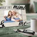 2 x Orchroma Mimi Picture Frame, Mimi Gifts for Grandma, Mimi Mother's Day Birthday Gifts from Grandkids Granddaughter Grandson, World's Best Mimi and Me Photo Frame 5x7