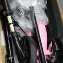 Knee Scooter with Disc Brake System, Steerable Knee Walker for Adults for Foot Surgery, Broken Ankle, Foldable Rover Scooter for Broken Foot Injured Leg Crutch (Pink)