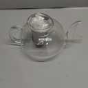 40OZ (1200ML) Glass Teapot with Infuser Stovetop Safe, Clear Glass Tea Pot Kettle, Borosilicate Tea Pot with Infusers Filter for Loose Tea, Tea Kettle Dishwasher Safe