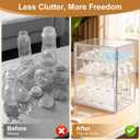 ERTIUANIO Baby Bottle Organizer 3 Tier Bottle Storage Organizer Baby for Nipples, Pump Parts, Food Jars Clear Acrylic Bottle Station Organizer for Countertop and Kitchen, Gifts for New Mom