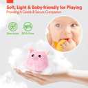 hahaland Baby Toys 6-12 Months - Surprise Barn Stuffed Farm Animals, Rattle, Crinkle, Mirror, Montessori Toys for 6 Month Old Sensory Balls 1-3, Baby Boy Gifts, Farm Plush Toys for Babies Travel Toy