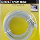 Danco 10341 Fits Most Kitchen Side Spray Hose, Clear.