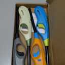 Butane Lighter, 4pcs Refillable Lighter for Candle(No Butane Inside) (Blue)