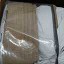 120 Inch Pinch Pleated Linen 100% Blackout Curtains Rust Brown W50xL120