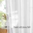 NICETOWN White Sheer Curtains 84 inches Long - Home Decoration Grommet Airy & Lightweight Elegant Window Treatments with Light Filtering for Bedroom/Living Room (2 Panels, W54 x L84)