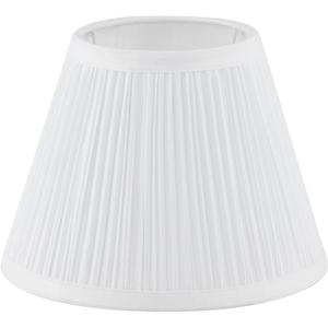 Uno Lamp Shade,Drum Pleated Lamp Shades 5" Top x 9" Bottom x 7" Slant Height,Barrel Small Replacement Lampshade (Slip Uno Fitter), Fabric Lampshades Table lamp Shades Bottle Lamp Shade,1 Pack(White)