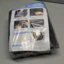 ALLANSING XL Back Seat Cover for Full-Size Trucks/SUVs Rear Split Bench, Heavy Duty 900D Waterproof Non-Slip Car Seat Protector for Messy Kids & Drooling Dogs, Easy Clean (Black)