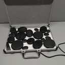 Hot Stone Massage Set, Portable Hot Stones Massage Warmer Kit with Heating Box, Hot Rocks Basalt Stones with Heater for Home Spa Warming Therapy Relaxing (Black, 21 Pcs)