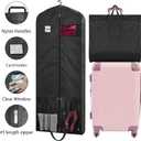 Dress Bags for Gowns Long, 65" Dress Garment Bags for Hanging Clothes, Dress Bags for Closet Storage and Traveling, Foldable Dress Cover