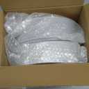 JOLLY CHEF 100 Pieces Silver Plastic Plates, 10 Inch Disposable Plates White Plate with Silver Rim, Heavy Duty Plastic Plates for Christmas, Birthdays and Weddings