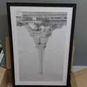 upsimples 13x19 Picture Frame, Display Pictures 11x17 with Mat or 13 x 19 Without, Wall Hanging Poster Frames, Black, 1 Pack