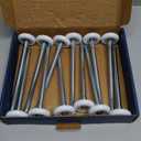 XiKe 12 Pack White 2" Nylon Garage Door Roller 7" Stem, Quiet/Durable and High Load, Use 6200-2RS Double Seals Precision Bearings.