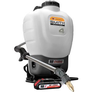Smith Performance Sprayers Smith Multi-Use Backpack, 18V Li-Ion, 4 Gallon S2E, 190576
