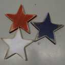 3 Pcs 4th of July Wooden Star Signs,Rustic Memorial Day Tiered Tray Decor, American Patriotic Table Decoration for Home Kitchen (Classic)