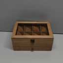 SONGMICS 8-Slot Watch Box, 2-Tier Watch Display Case with Large Glass Lid, Removable Watch Pillows, Velvet Lining, Jewelry Box, Gift Idea, Rustic Walnut UJOW008K01