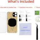 16 Plus Back Glass Replacement for iPhone 16 Plus Back Cover Glass (White, 6.7 inches) with Pre-Installed Tape +Installation Instruction + Repair Tools (White)