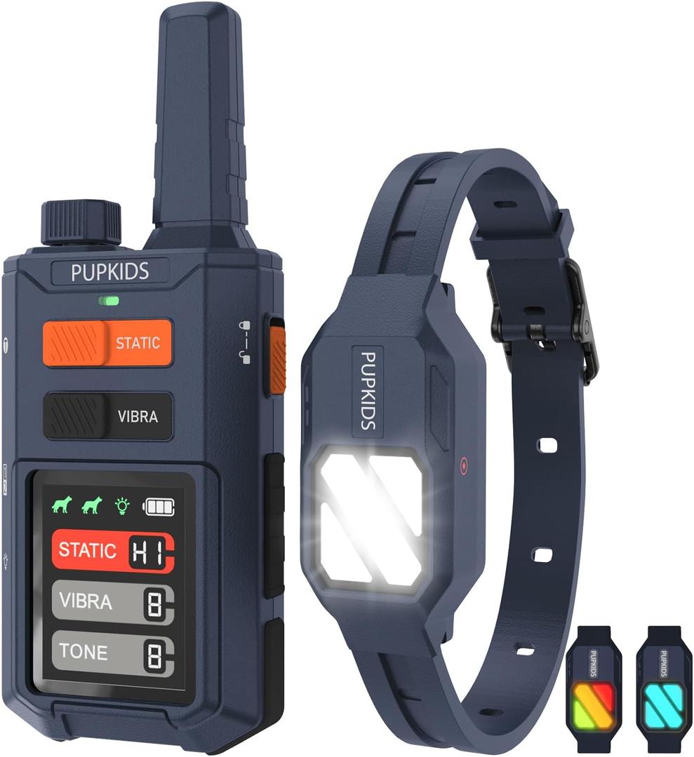 Dog Training Collar with Remote 3 Night Lights- 4200 FT Innovative E Collar for Dogs Training 119 Training Levels, 100% Safe Waterproof Rechargeable Electric Dog Collar for Large Medium Dogs