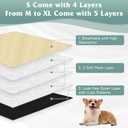 Dog Diapers Female 5pcs,Reusable Dog Doggie Puppy Doggy Diapers Female, Period Panties in Heat, Black, XLarge