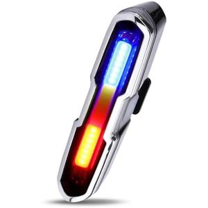 Hapivida Bike Tail Light, USB Rechargeable Rear Bike Light Safety Warning Cycling Light with 5 Modes for Night Riding