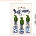 12x18 Inch Topiary Chinoiserie Eagle Garden Flag Double Sided Outdoor Welcome Yard Decor For Porch Patio Lawn Farmhouse Home Flag