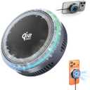 Qi2.2 Wireless Charger25W Fast Charging+Instant Cooling Magnetic Charger Pad with Cooling Fan,LED Light Phone Holder Fast Charging Compatible with iphone17/16/15/14/13/12 Series