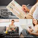 Decorative Books for Home Decor | Set of 3 Fake/Faux Books for Decoration Coffee Table and Shelves | Decorative Book with Real Blank Pages | Neutral Hardcover Aesthetic Book Set for Modern Dcor