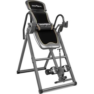 Innova Health and Fitness Inversion Table with Adjustable Headrest, Reversible Ankle Holders, and 300 lb Weight Capacity