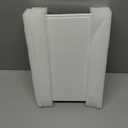 HIEEY 3 Way 360 Trifold Mirror with LED, Height Adjustable Telescoping Hooks,and 5X Magnification for Makeup,Hair Cutting/Styling (White)