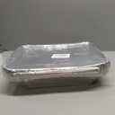 Aluminum Pans With Lids 9x13 [10 Sets] Aluminum Foil Pans Trays With Lids - Half Size Tin Foil Disposable Pans For Baking, Roasting, Cake Serving Dishes, Catering Supplies, Steam Table Chafing