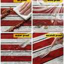 Picnic Table Cover with Bench Covers Waterproof Rectangle Tablecloth Camping Essentials Supplies Rv Travel Must Haves Gear Accessories Fitted Table Cloth Outdoor Road Trip Camper Gifts American Flag