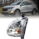 Left Driver Side Fog Lights Signal Assembly Compatible With 2018 2019 2020 2021 Chevy Equinox Bumper Lamp Fog Light Replace#85161291